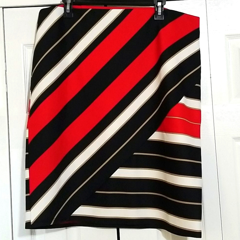 Striped Pencil Skirt